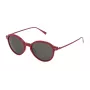 STING Unisex Sonnenbrille SST007510TA6 - Schwarzer Acetatrahmen, graue Polycarbonatgläser, UV400-Schutz, 51 mm Glasbreite