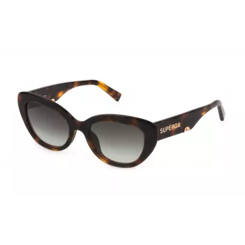 Sting Damen-Sonnenbrille SST4585302BL - 53/19/140 mm Schwarz/Blau Gestell Graue Gläser