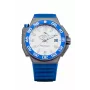 STRUMENTO MARINO SM129S-TTBNBL Herren Automatische Taucheruhr 46mm Blaues Zifferblatt Silikonarmband