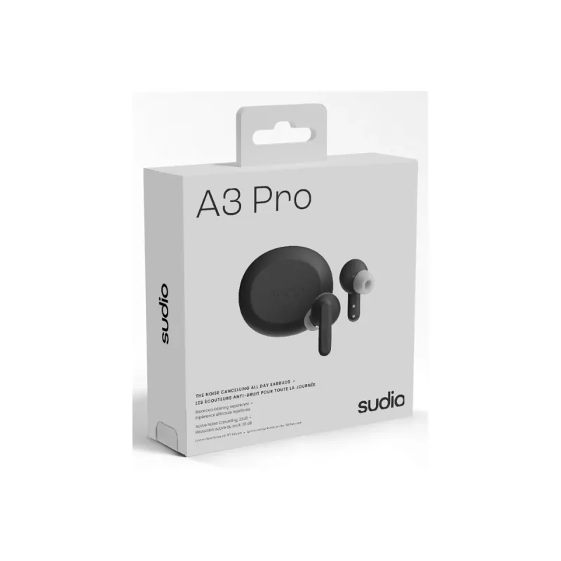Sudio A3 Pro kabellose Ohrhörer, Bluetooth 5.4, Cloudy Black