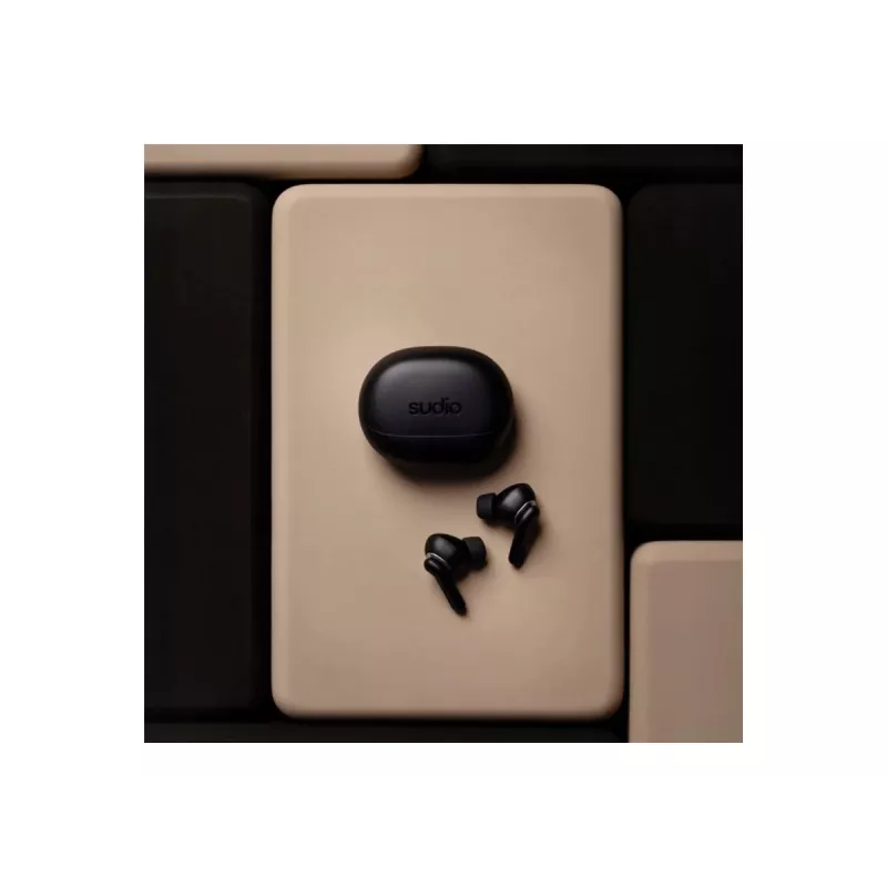 Sudio E4 Pro kabellose Ohrhörer, Bluetooth 6.0, Midnight Black