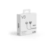 Sudio V3 True Wireless In-Ear-Kopfhörer mit USB-C-Ladeetui, Dual-Mikrofone, Touch-Steuerung, IPX4 spritzwassergeschützt, Grau-Weiß