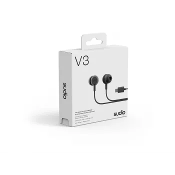 Sudio V3 Kabellose In-Ear-Ohrhörer mit Mikrofon, USB-C-Aufladung, Dusty Black