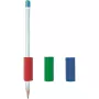 SUNDO Pencil Cap - Dreieckig - Transparent - Ergonomischer Griff - Anti-Roll-Design - Universell für Standardbleistifte