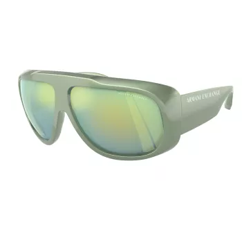 Sonnenbrille Armani Exchange Unisex AX4143SU83542 Rechteckig Vollrand Kunststoff Schwarz Dunkelgrau 67mm