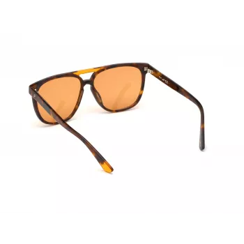 Sonnenbrille WEB EYEWEAR Unisex WE0263-5956J Square Havana Acetat-Fassung Grüne Polycarbonat-Gläser 59/13/145 mm UV400