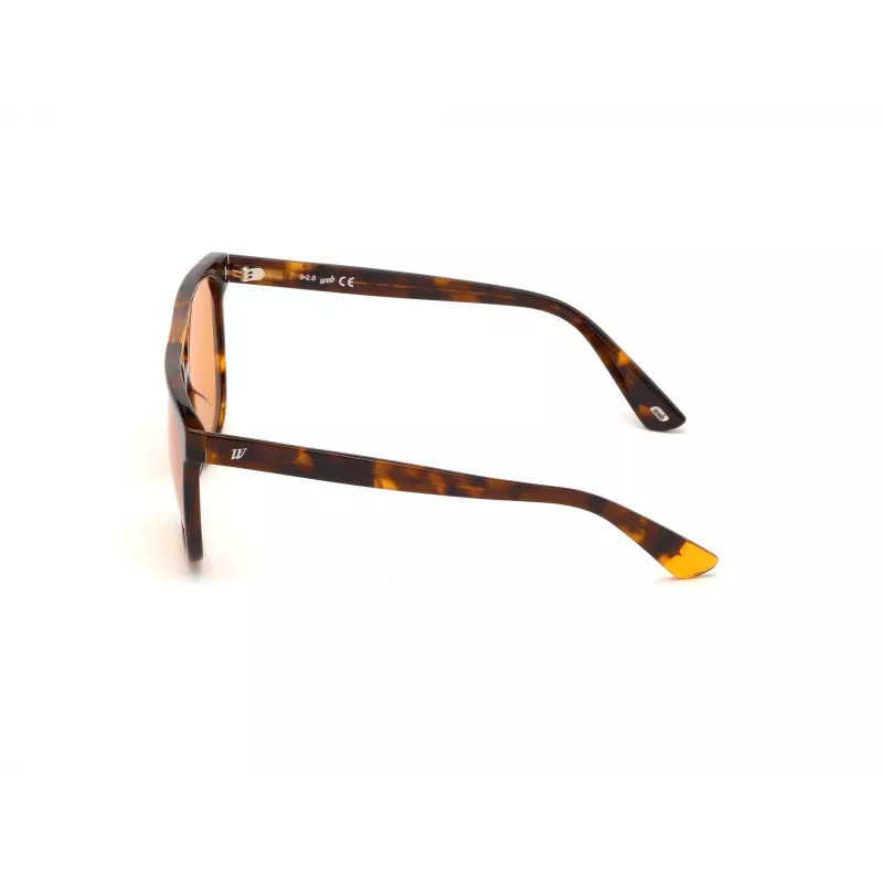 Sonnenbrille WEB EYEWEAR Unisex WE0263-5956J Square Havana Acetat-Fassung Grüne Polycarbonat-Gläser 59/13/145 mm UV400