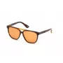 Sonnenbrille WEB EYEWEAR Unisex WE0263-5956J Square Havana Acetat-Fassung Grüne Polycarbonat-Gläser 59/13/145 mm UV400