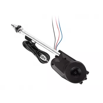 SUNKER LEC-ANT0161 Elektrische Teleskop-Autoantenne 100cm AM/FM, Edelstahlmast, 12V Automatik, Kotflügelmontage