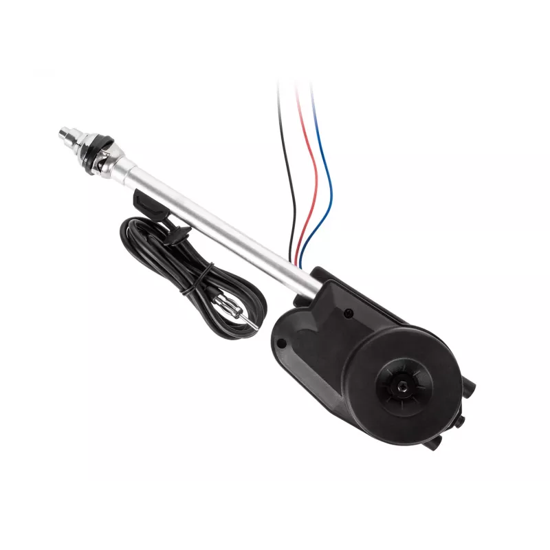 SUNKER LEC-ANT0161 Elektrische Teleskop-Autoantenne 100cm AM/FM, Edelstahlmast, 12V Automatik, Kotflügelmontage
