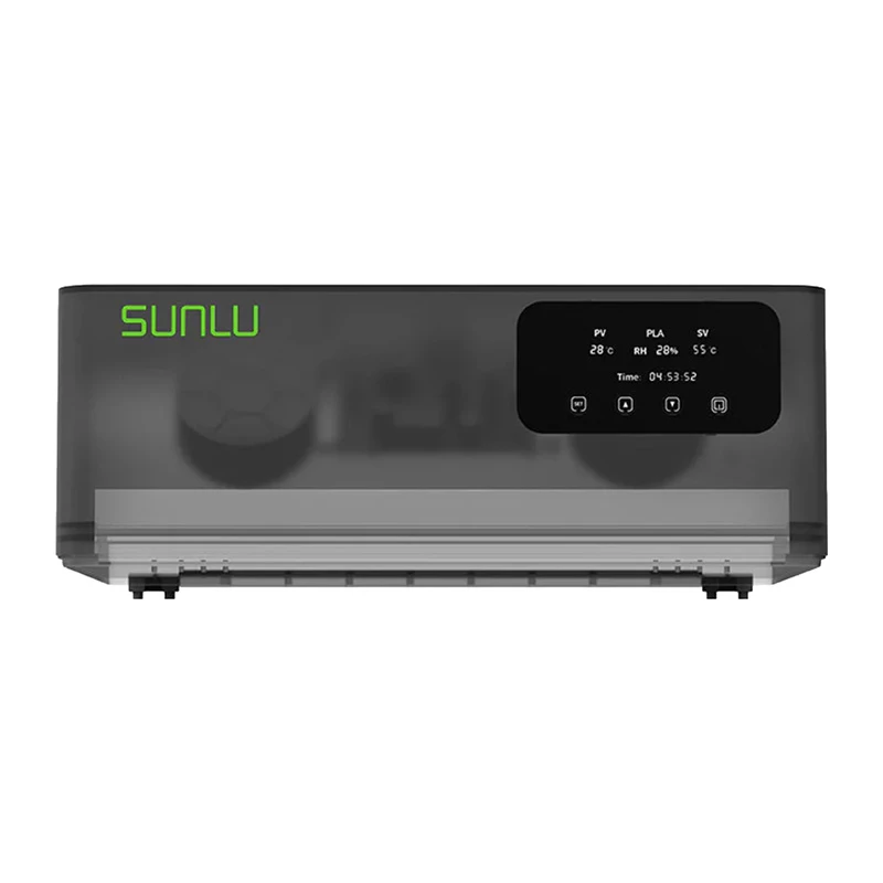 Sunlu Filament Trockner für AMS Bambu Lab – 4-Spulen Trocknungsstation mit 360° Heißluftzirkulation, Echtzeit-Feuchtigkeitsanzeige, PTC-Heizer, einstellbarer Temperatur 35-70°C und Timer, ABS-Konstruktion, 320W