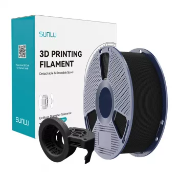 SUNLU PETG High-Speed Matte Filament (Schwarz, 1,75 mm, 1 kg)