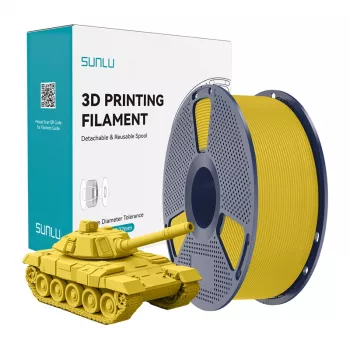 SUNLU PLA+ High-Speed 3D-Druckerfilament, Gelb, 1,75 mm, 1 kg