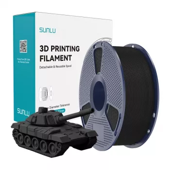 Sunlu PLA+ High-Speed Black Filament 1,75 mm 1 kg