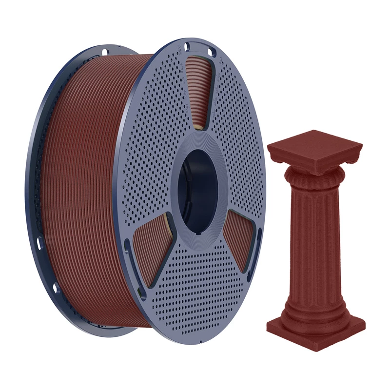 SUNLU PLA High-Speed Marmor Filament, Ziegelrot, 1,75mm, 1kg