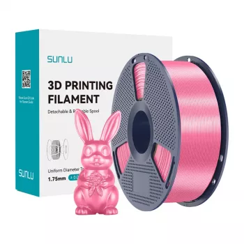 Sunlu PLA+ Silk Filament 1,75 mm Pink 1 kg – Hochglanz-Seidenfinish für FDM-3D-Drucker