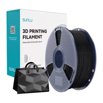 SUNLU TPU Silk B 3D-Drucker Filament 1,75 mm 1 kg Schwarz