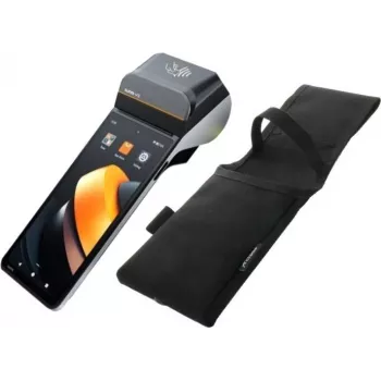 Sunmi V3 6,75 Zoll Android 13 POS-Terminal mit 58mm Bon- & Etikettendrucker, 4G LTE, NFC, 7700mAh Akku, Ladestation im Lieferumfang (P06100007-HOL)