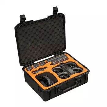 SUNNYLIFE AQX-14 Super Hard Case für DJI Avata 2 – IP67 wasserdichter, stoßfester Drohnenkoffer mit individuellem Schaumstoff