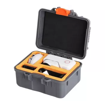 SUNNYLIFE AQX-23 Mini Wasserdichte Hülle für Insta360 GO Ultra, 30m Transparentes PC/Gehärtetes Glas