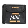 SUNNYLIFE Batterietragetasche für DJI Mini 3 Pro (3 Akkus) - Dunkelgrau PU-Leder