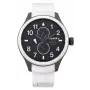 SUPERDRY Herren Analog-Quarzuhr SYG110W 44mm Schwarzes Silikonarmband