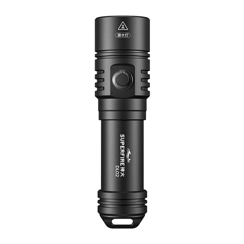 Superfire DL02 Wiederaufladbare LED-Taschenlampe, 300 Lumen, USB-C, IPX4