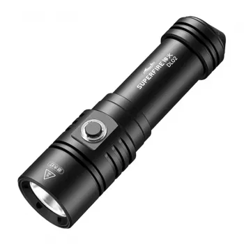 Superfire DL02 Wiederaufladbare LED-Taschenlampe, 300 Lumen, USB-C, IPX4