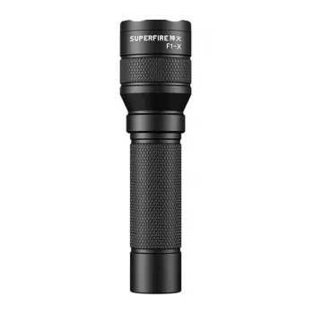 SUPERFIRE F1-X Wiederaufladbare LED-Taschenlampe 2000 Lumen USB-C Zoom IP44