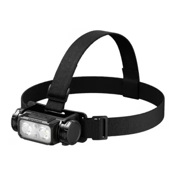 SUPERFIRE HL106 Wiederaufladbare LED-Stirnlampe, 1200 Lumen, USB-C, IPX4, 200m Leuchtweite, 5 Modi, verstellbarer Winkel, Schwarz