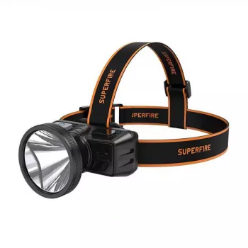 Superfire HL51 Stirnlampe, 160 lm, Micro-USB, 4 Modi, 300 m