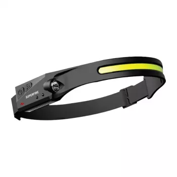 Superfire HL65 Stirnlampe Taschenlampe 430 Lumen USB-C wiederaufladbar 5 Modi 30m IP44