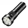 Superfire L24 USB-C wiederaufladbare LED-Taschenlampe, 2500 Lumen, 500 m Leuchtweite, IP44, Schwarz