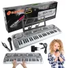 SUPRIMO 824 USB - 49-Tasten elektronische Lernkeyboard mit Mikrofon für Kinder