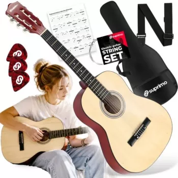 SUPRIMO CG34 NT Klassische Gitarre 3/4 36 Zoll Natur