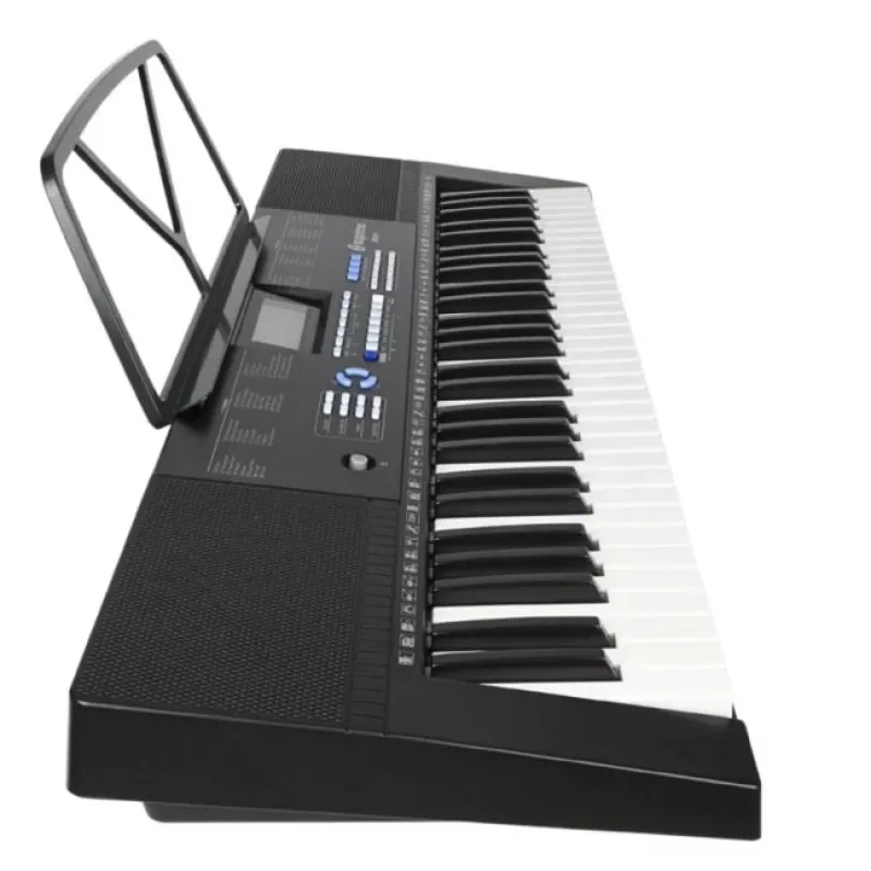 SUPRIMO EK611 61-Tasten Kinder-Keyboard mit LCD-Display, 200 Klangfarben, 128 Rhythmen, Mikrofon und Notenständer