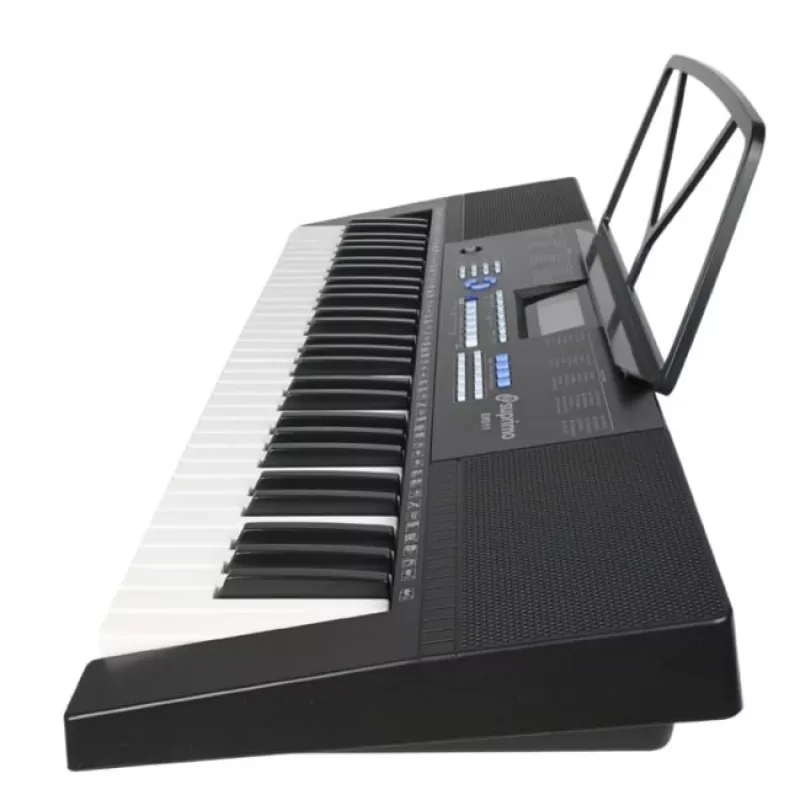 SUPRIMO EK611 61-Tasten Kinder-Keyboard mit LCD-Display, 200 Klangfarben, 128 Rhythmen, Mikrofon und Notenständer