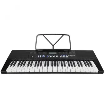 SUPRIMO EK611 61-Tasten Kinder-Keyboard mit LCD-Display, 200 Klangfarben, 128 Rhythmen, Mikrofon und Notenständer
