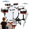 SUPRIMO K-DRUMS 2 Großes Kinderschlagzeug mit 6 Trommeln, Rot/Schwarz