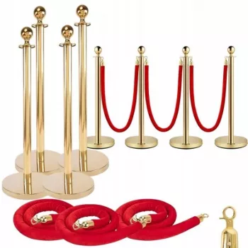 SUPRIMO RCP 4 Solid Gold Retractable Belt Post