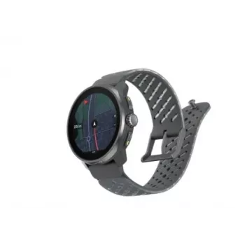 Suunto Race S Graphite GPS-Multisportuhr mit 1,32 inch AMOLED-Touchscreen, Edelstahl, Herzfrequenzmessung, 100m Wasserdichtigkeit