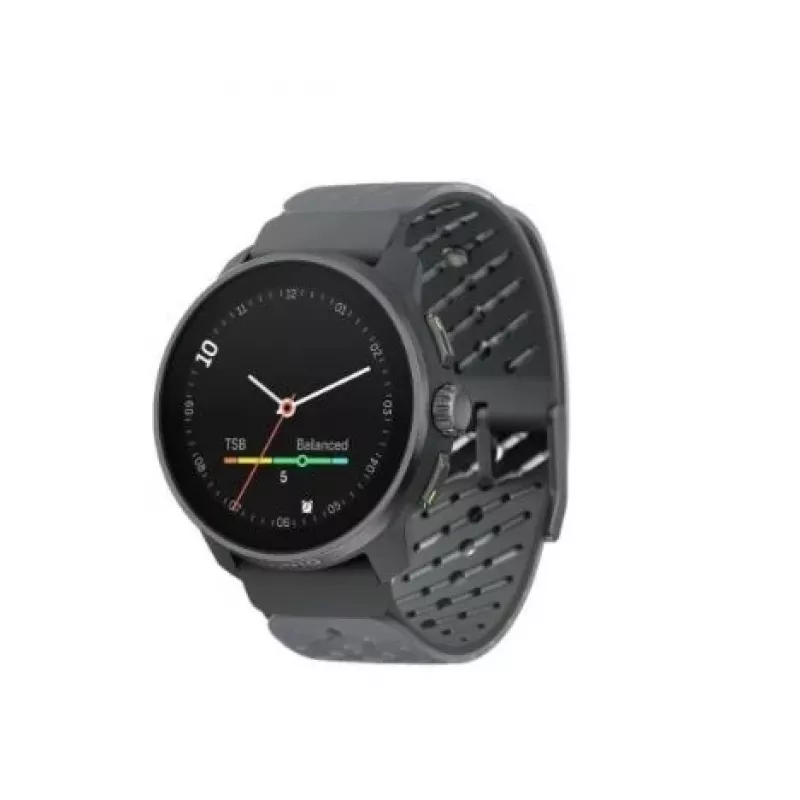 Suunto Race S Graphite GPS-Multisportuhr mit 1,32 inch AMOLED-Touchscreen, Edelstahl, Herzfrequenzmessung, 100m Wasserdichtigkeit