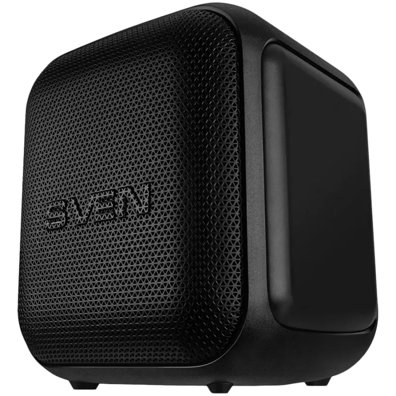 SVEN PS-880 Tragbarer Bluetooth-Lautsprecher, 110W RMS, TWS, FM, USB, microSD, LED-Display, Lithium-Akku, Schwarz