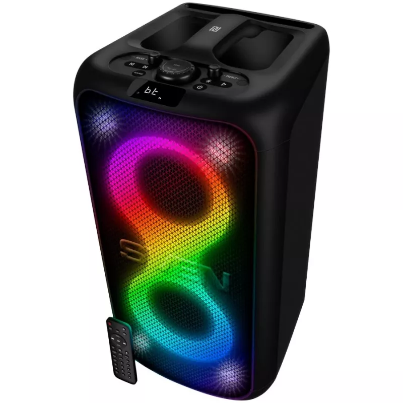 SVEN PS-960 2.0 Tragbarer Bluetooth-Lautsprecher 160W TWS FM USB LED Schwarz