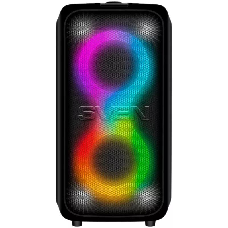 SVEN PS-960 2.0 Tragbarer Bluetooth-Lautsprecher 160W TWS FM USB LED Schwarz