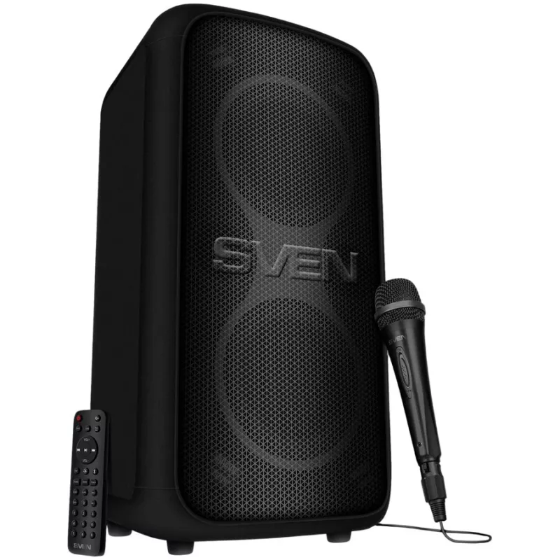 SVEN PS-960 2.0 Tragbarer Bluetooth-Lautsprecher 160W TWS FM USB LED Schwarz