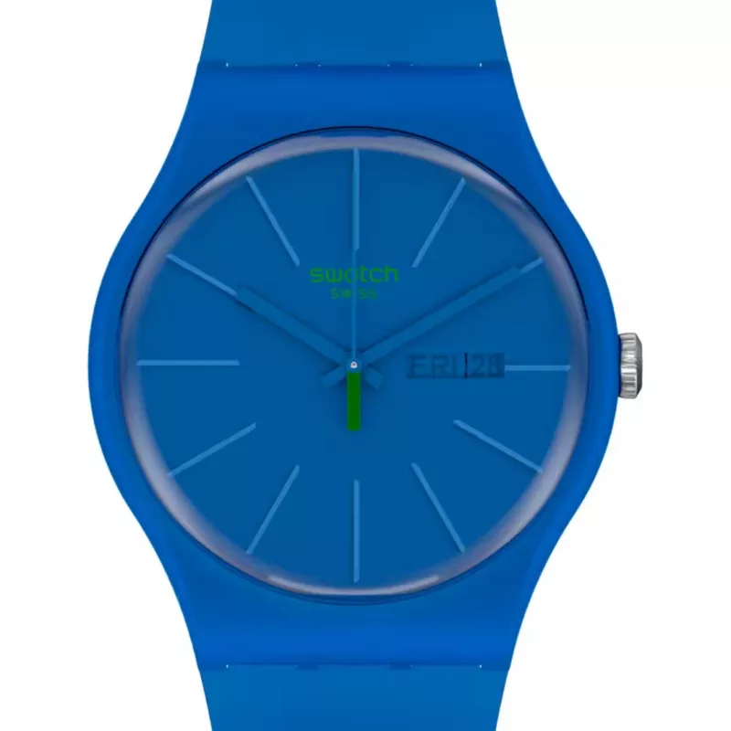 Swatch New Gent SO29N700 Herrenuhr Blau Biokeramik 41mm
