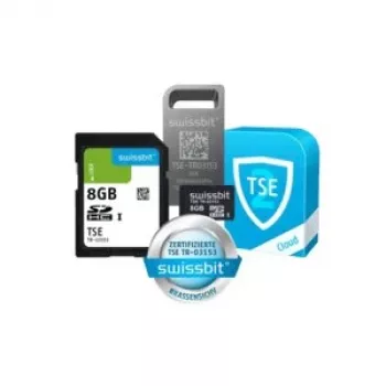 Swissbit TSE v2 microSD-Karte 8 GB Fiskalische Sicherheitsmodul (SFSD008GN1PT1TB-E-5E-E3P-JA0)