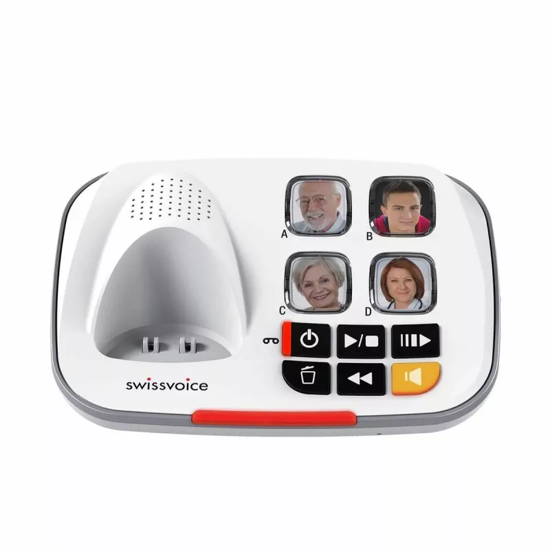 Swissvoice Xtra 2355 DECT Schnurlostelefon mit Anrufbeantworter und Rufnummernanzeige, Weiß