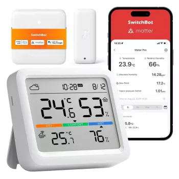 SwitchBot Meter Pro Wetterstation Thermometer Hygrometer Weiß